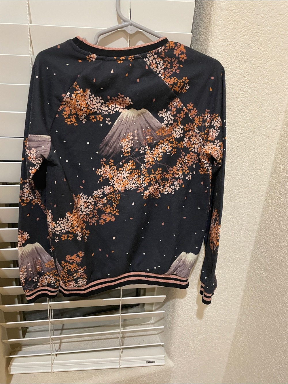 Scotch & Soda Black Floral Mountain Crewneck Sweater - little girl 8Y